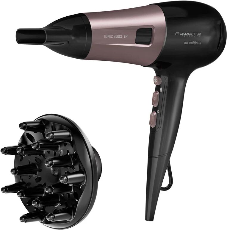 Rowenta Powerline CV5940 asciuga capelli 2100 W Nero, Rosa