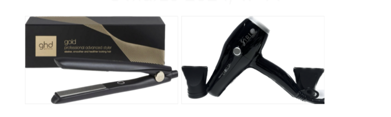 Piastra Ghd Gold  Piu' Phon Retro' Excelsa Black Sirio 2300 Watt Con Due Beccucci In Omaggio Tosatrice Retro' Rup 2000