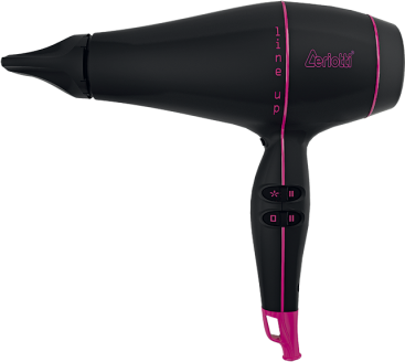 Line Ceriotti Line Up Soft Touch Black/Pink 2200W Hårfön Hairdryer