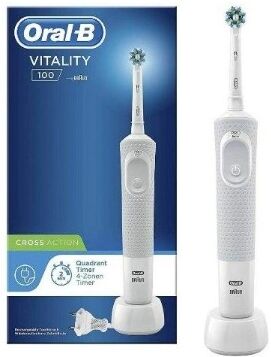 Procter & Gamble Srl Oral-B Power Vitality D100 Crossaction Bianco