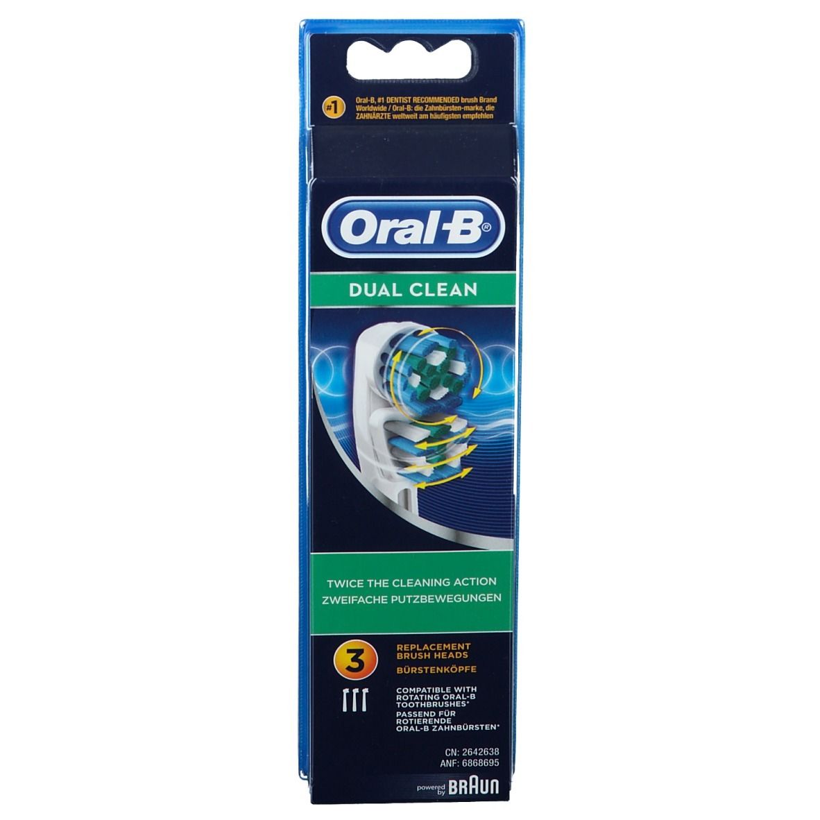 Oral B Oral-B® Dual Clean 3 pz Accessori