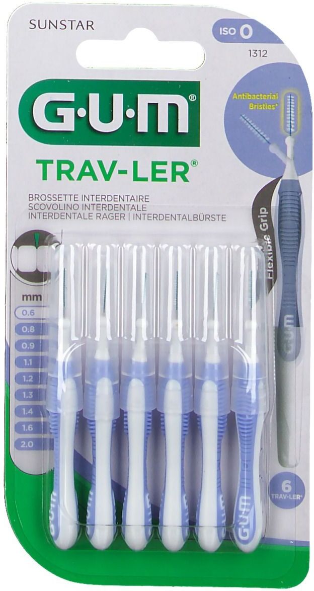 Gum ® TRAV-LER® Scovolino Interdentale 0.6 mm 6 pz Spazzolino da denti