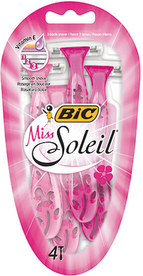 BIC Miss Soleil Rasoirs Jetables 3 Lames 4 unités