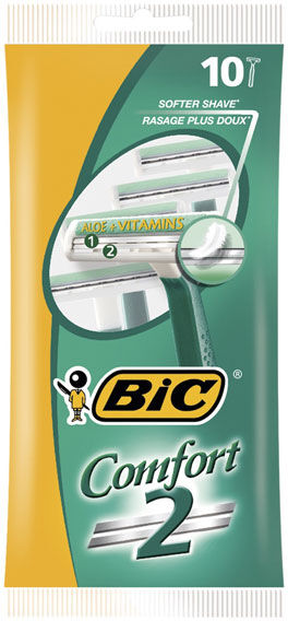 BIC Comfort 2 Rasoirs Jetables 2 Lames 10 unités