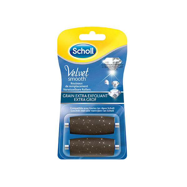 Scholl Velvet Smooth Grains Extra Exfoliant 2 Rouleaux de Remplacement