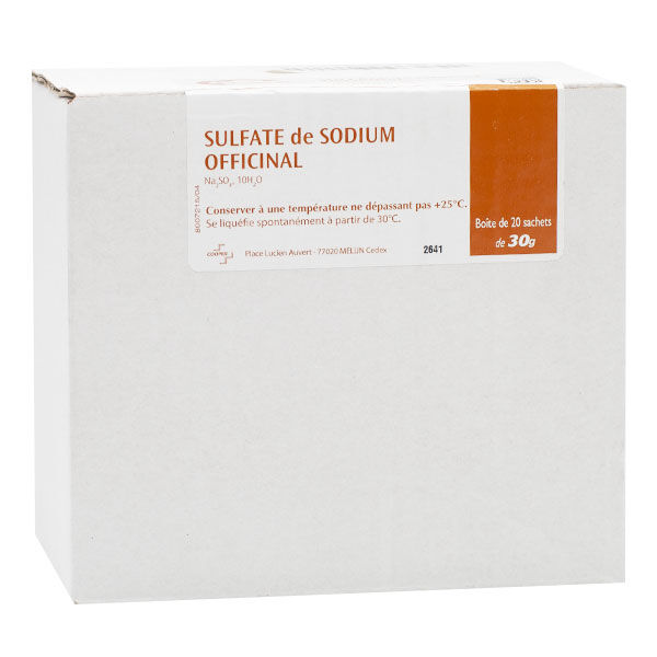 Cooper Sulfate de Sodium Poudre 20 sachets