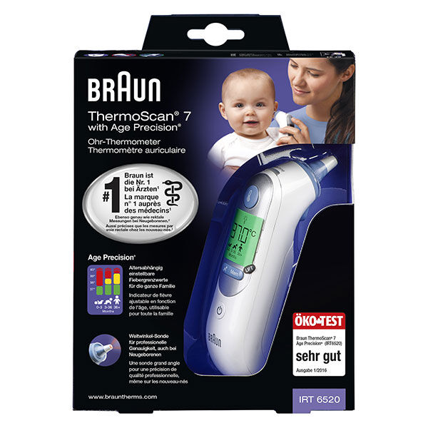 Braun Thermoscan 7 Thermomètre Auriculaire IRT 6520