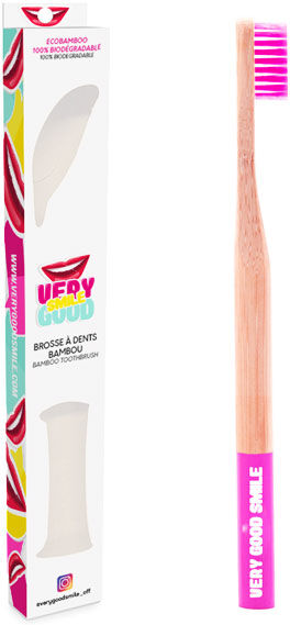 Very Good Smile Brosse à Dents Bambou Fuchsia