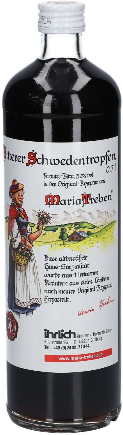 Maria Treben® Bitterer Schwedentropfen 32% vol. 700 ml Flüssigkeit