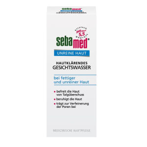 sebamed® Unreine Haut Hautklärendes Gesichtswasser, Bei fettiger und unreiner Haut , 200 ml - Flasche