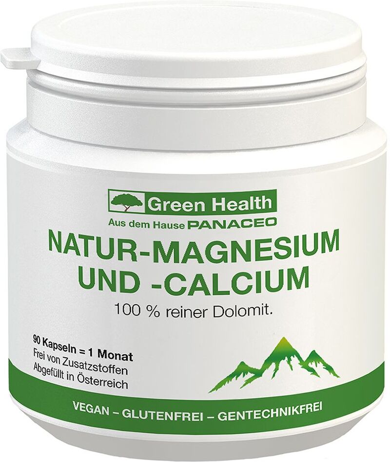 PANACEO INTERNATIONAL GMBH Green Health Pure Natur-Magnesium UND -Calcium