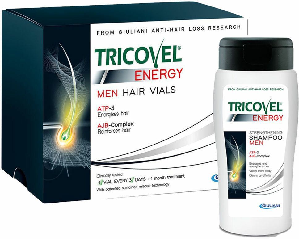 PELPHARMA HANDELS GMBH Tricovel® Energy Men Shampoo + Ampullen