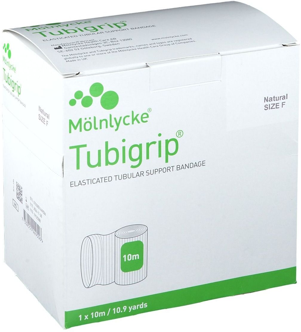 INTERPHAR Tubigrip® Stretch-Schlauchbandage Weiß 10 m Größe F