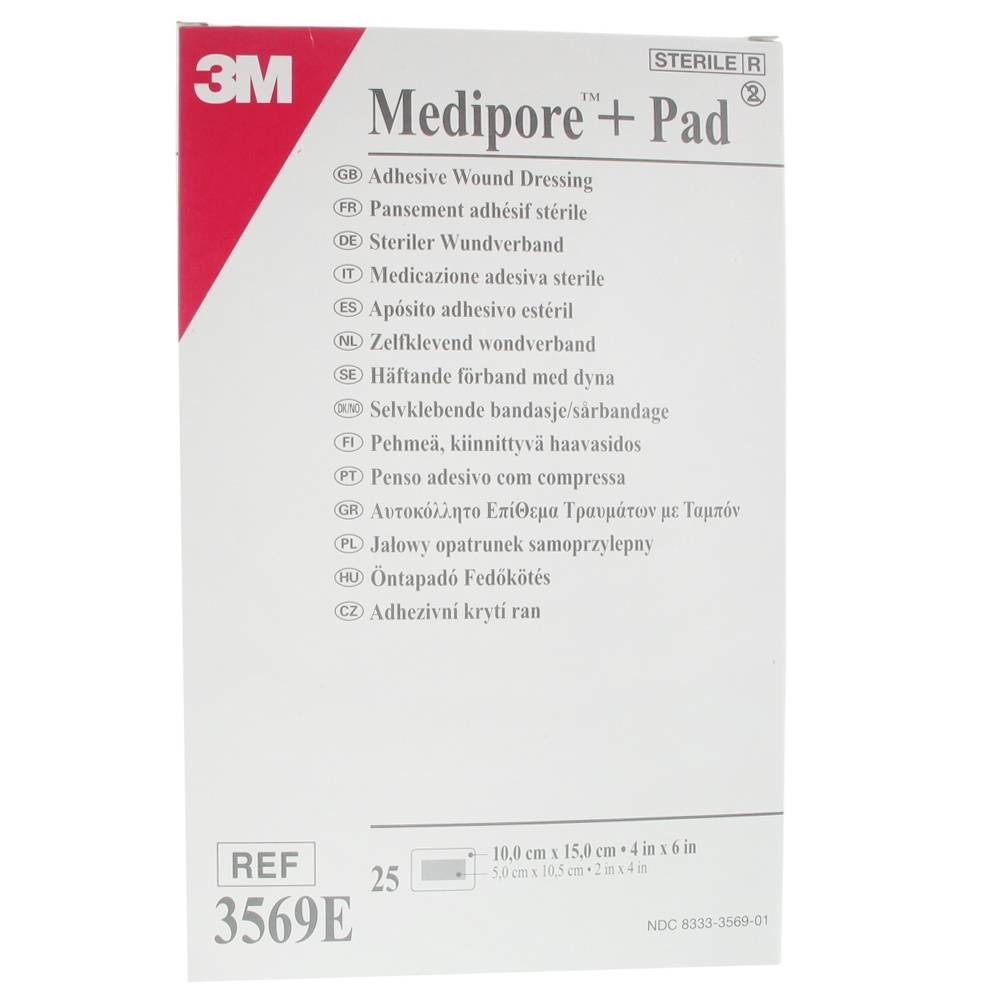 3M™ Medipore™ + Pad Steriler Wundverband mit Wundauflage 10 x 15 cm