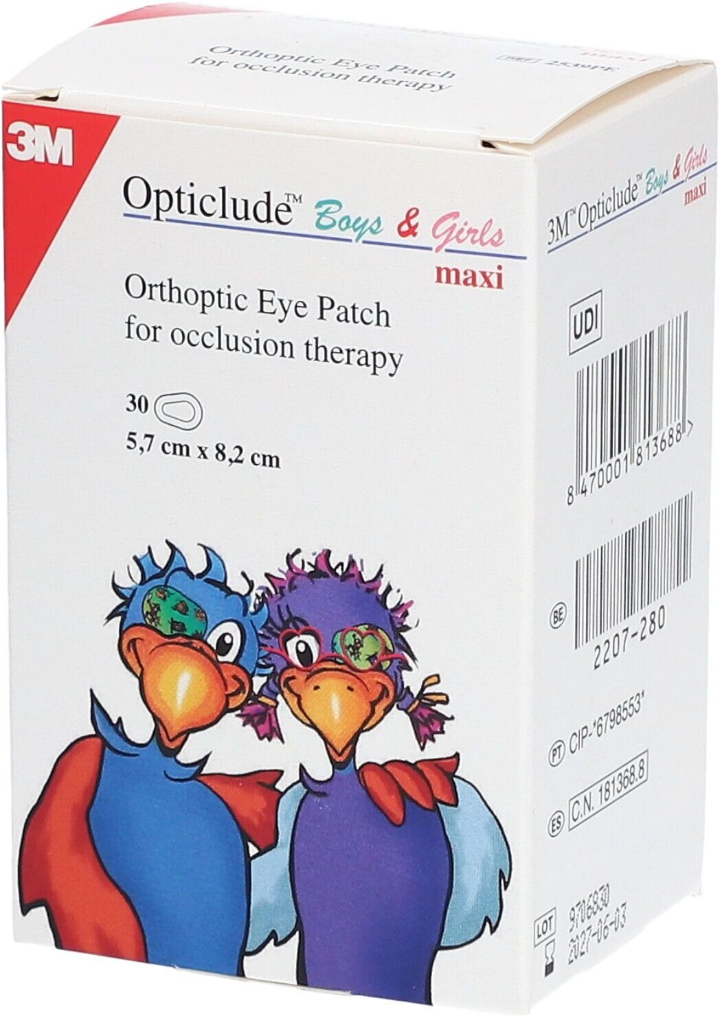 3M™ Opticlude™ Boys & Girls Augenpflaster Maxi 5,7 x 8,2 cm