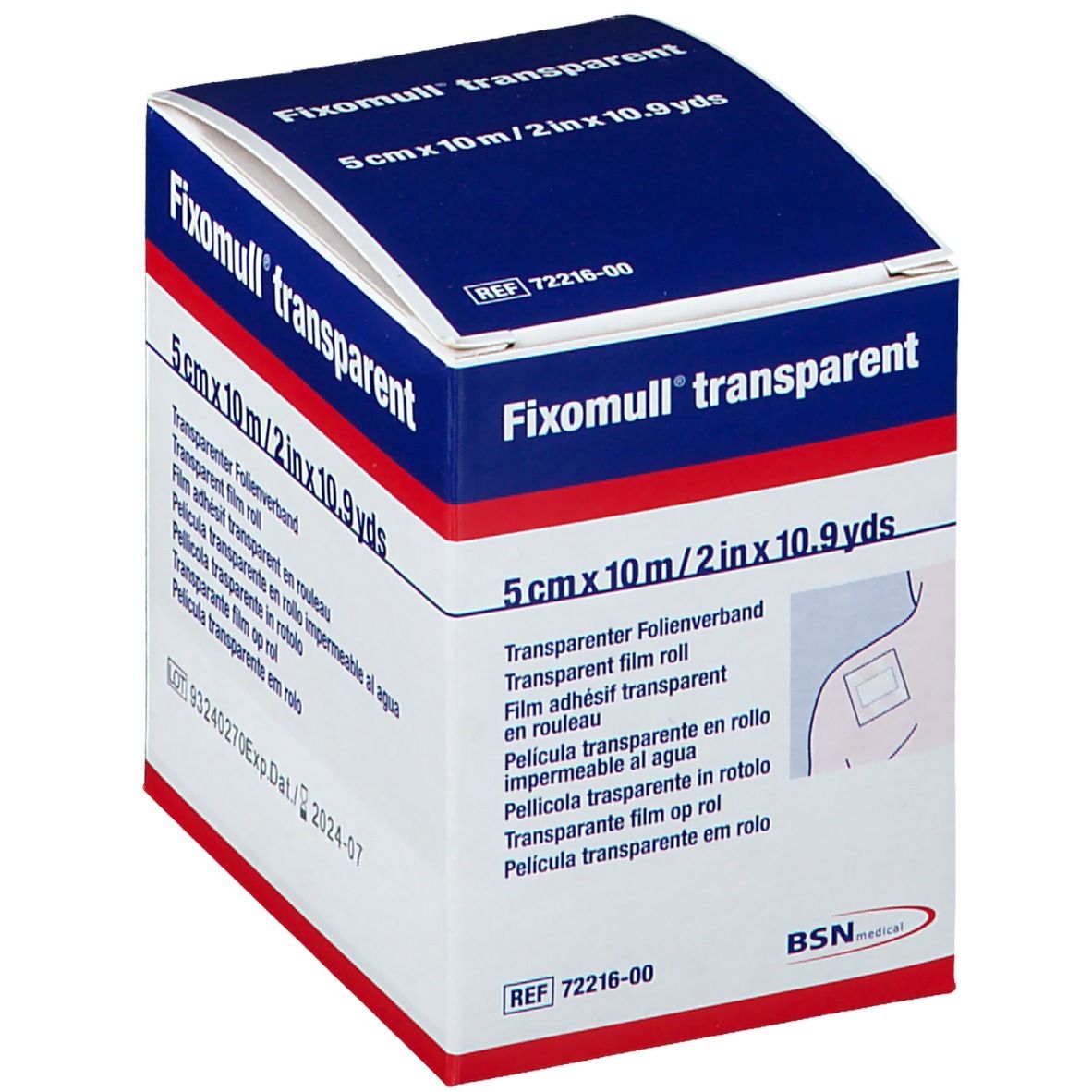 BSN MEDICAL Fixomull® transparent 5 cm x 10 m