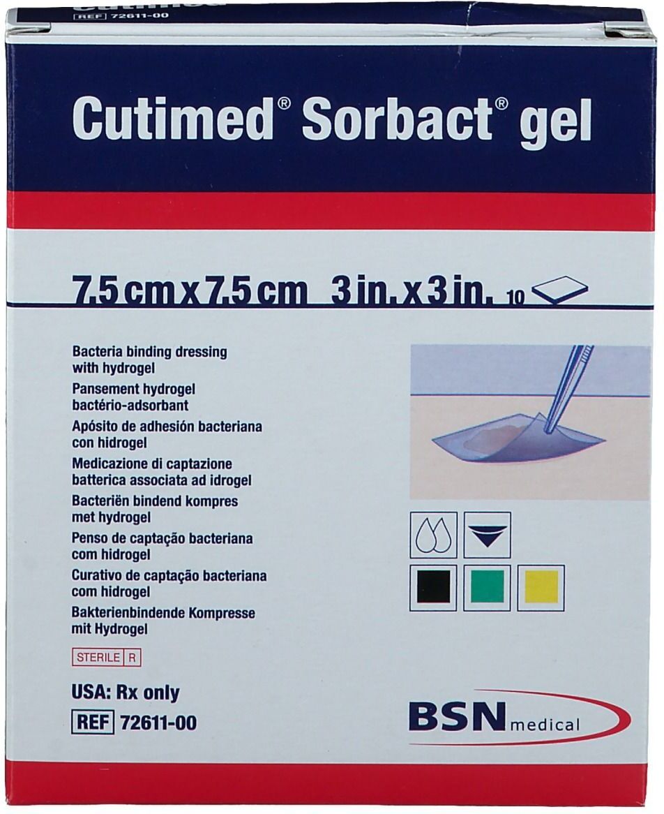 BSN Medical Cutimed® Sorbact® Gel 7,5 x 7,5 cm