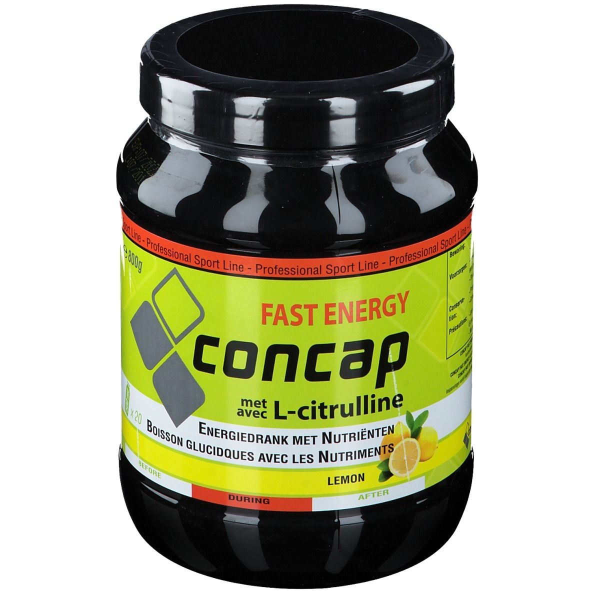 NUTRAYA BELGIUM Concap Fast Energy Zitrone