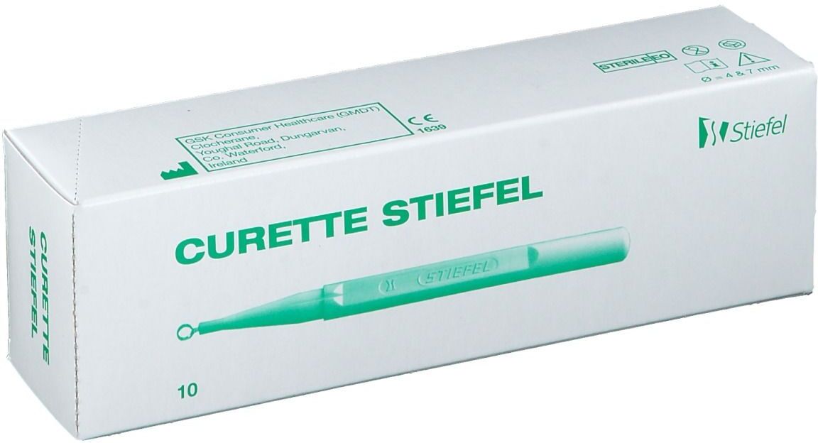 GLAXOSMITHKLINE PHARMACEUTICALS Curette Stiefel 4mm