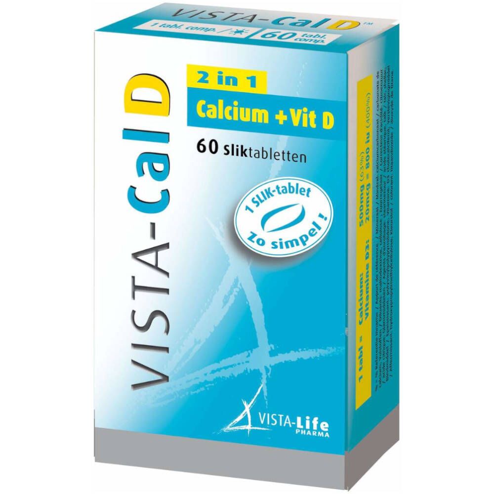 VISTA-LIFE PHARMA BELGIUM Vista-Cal D™ 2in1 Calcium + Vitamin D