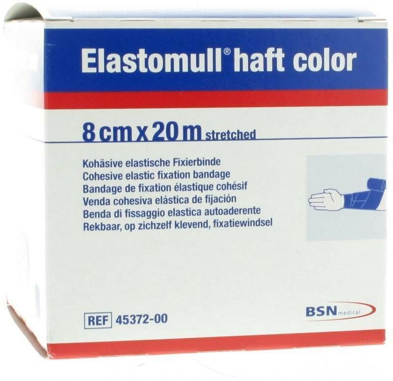 BSN Medical Elastomull® haft color 8 cm x 20 m blau