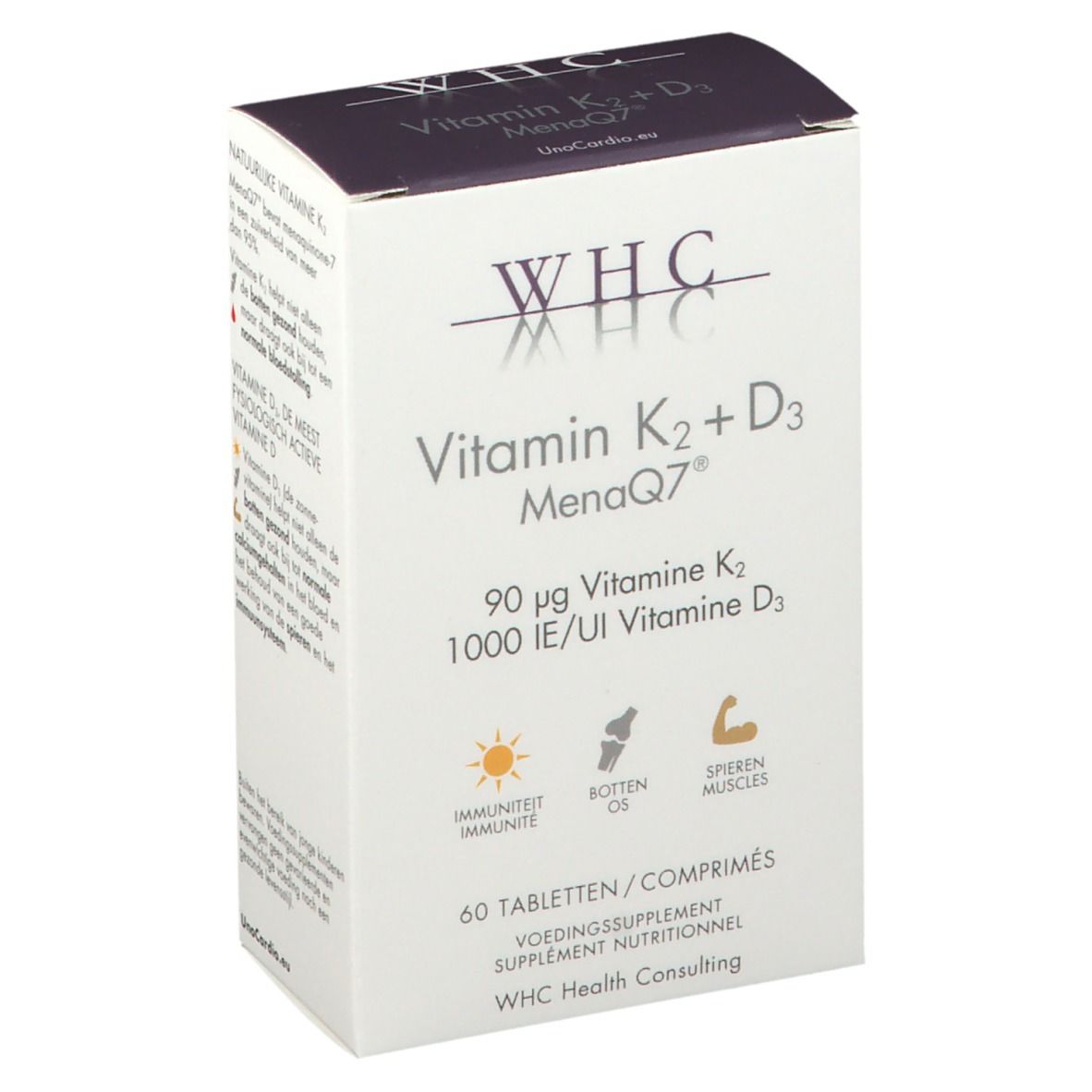 nutrogenics WHC Vitamin K2 + D3 MenaQ7®
