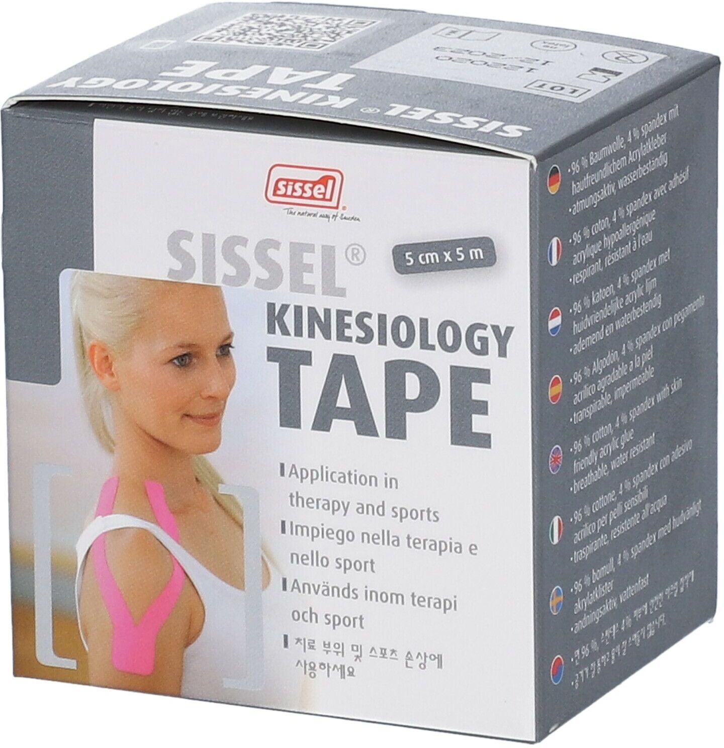 Sissel® KInesiology Tape Rosa 5 cm x 5 cm