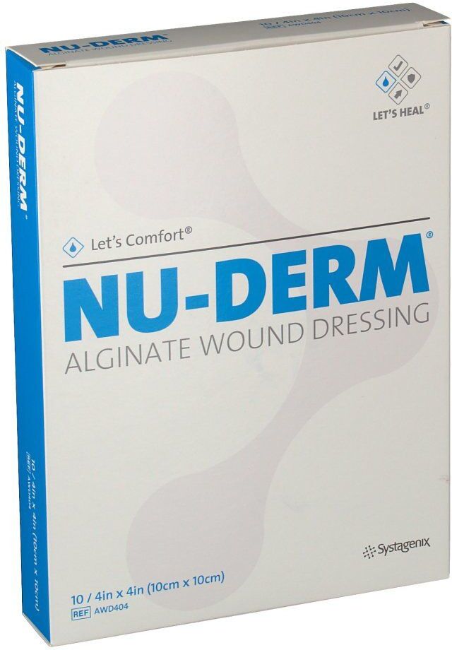 HOSPITHERA Nu-Derm® Alginat-Wundverband 10 x 10 cm