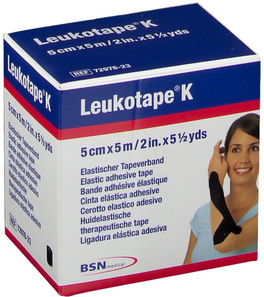 Leukotape® K Elastischer Tapeverband 5 cm x 5 m Schwarz