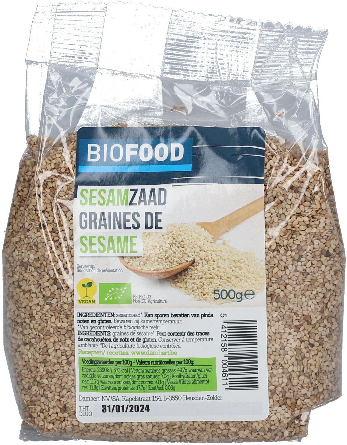 Damhert B.V. Biofood Sesam