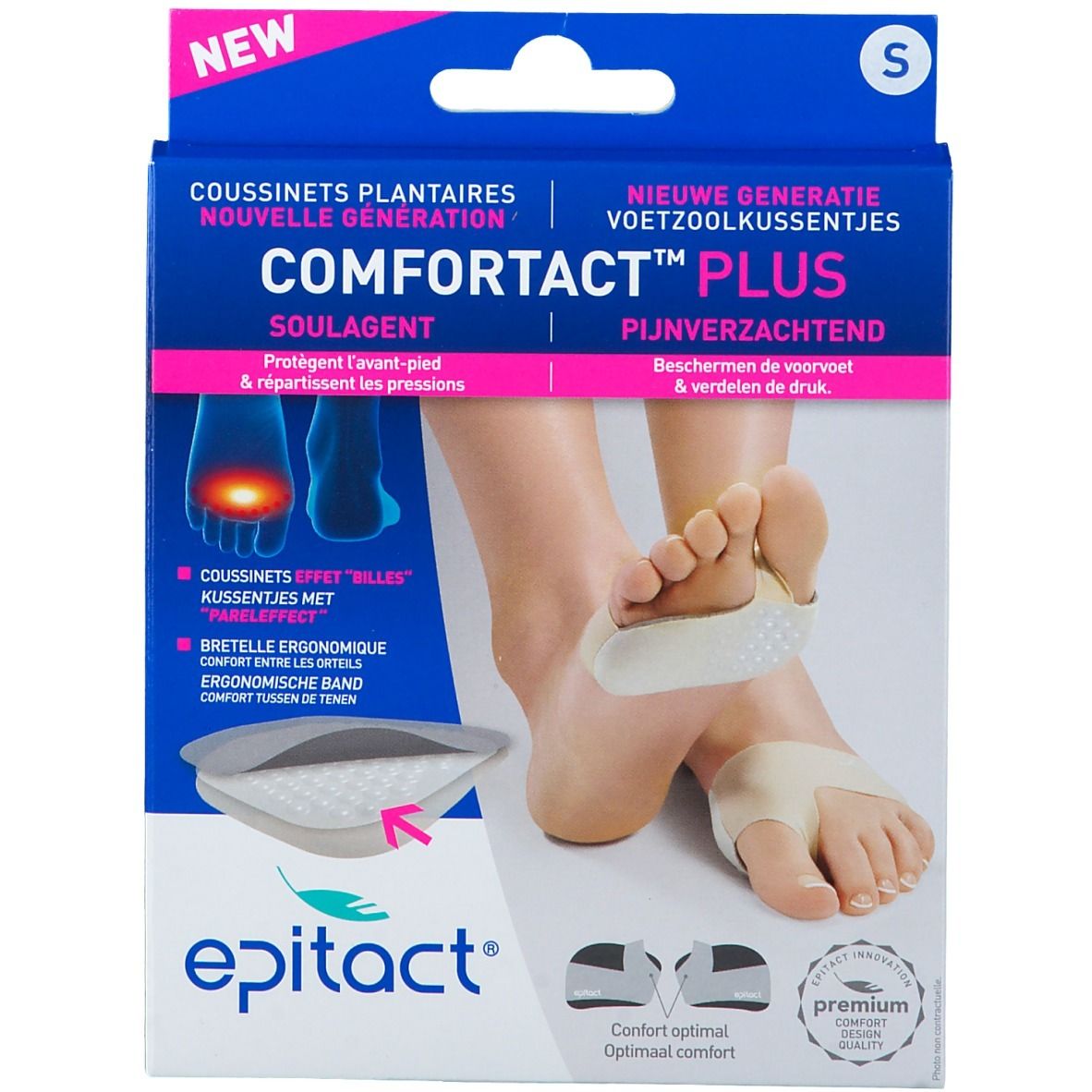 GSA HEALTHCARE epitact® Comfortact™ Plus Fußpads Small