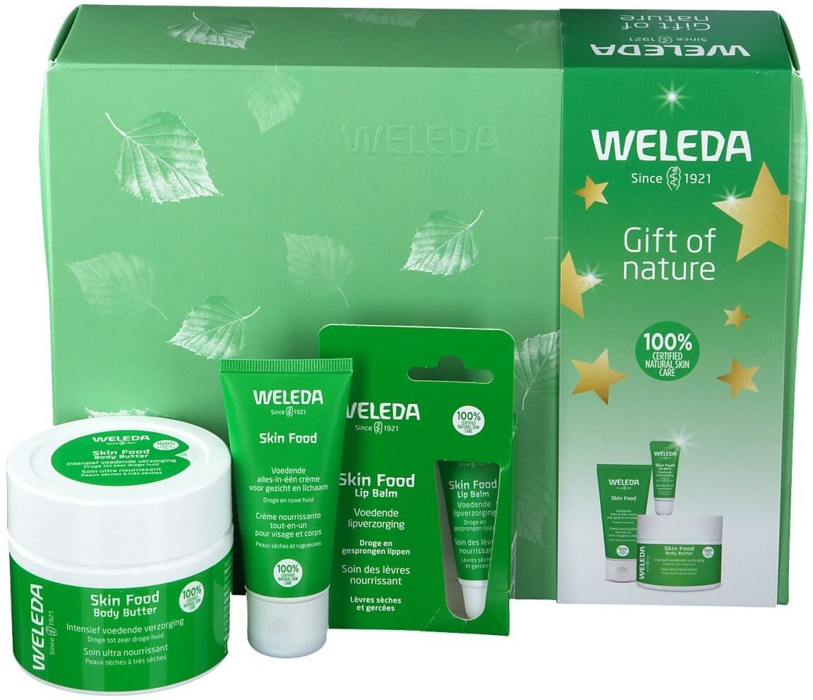 Weleda Skin Food Bodylotion + Skin Food Creme + Skin Food Lippenbalsam Geschenkset