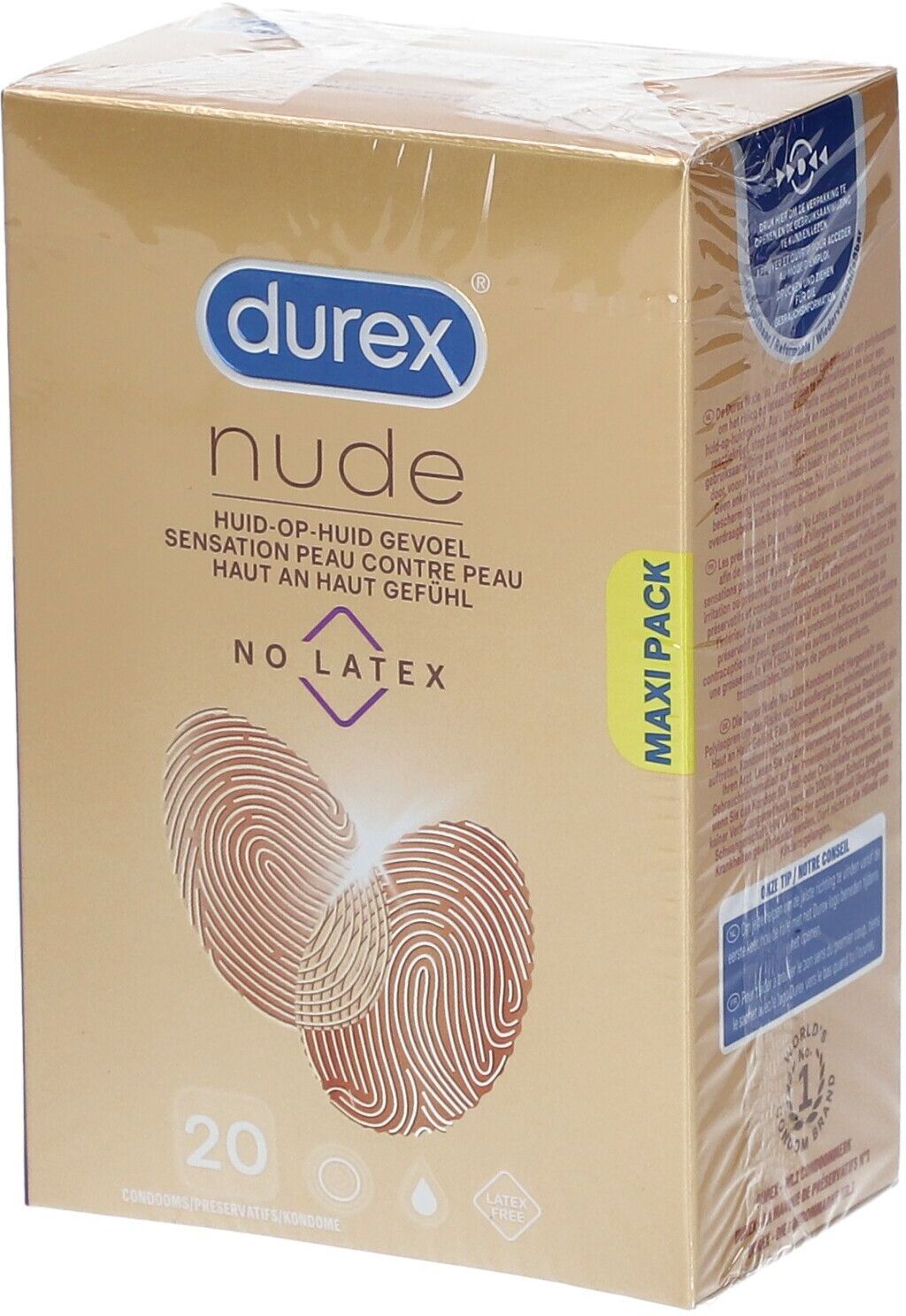 Reckitt Benckiser Healthcare durex® Nude Kondome Latexfrei Gefühl Haut an Haut