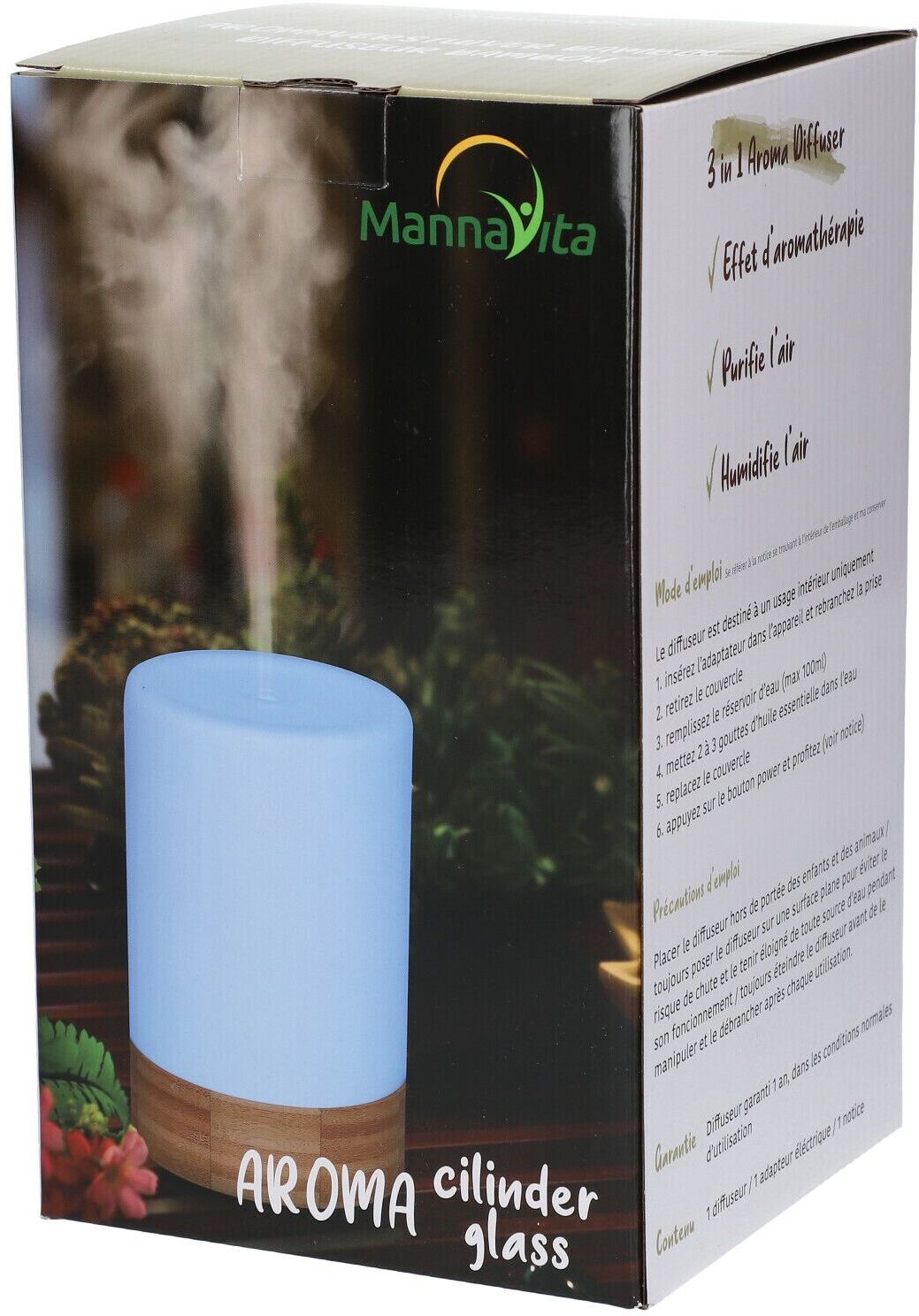 FYTOFARMA mannavital Diffuseur Cilindre Glass