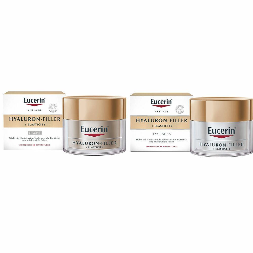 Beiersdorf AG Eucerin Eucerin® Hyaluron-Filler + Elasticity Tagespflege + Eucerin® Hyaluron-Filler + Elasticity Nachtpflege