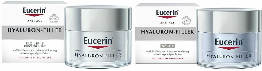 Beiersdorf AG Eucerin Eucerin® Hyaluron-Filler Tagespflege + Eucerin® Hyaluron-Filler Nachtpflege