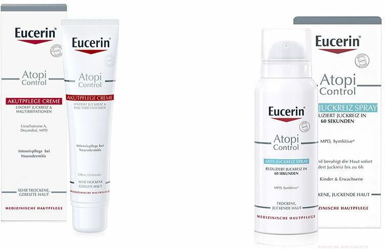 Beiersdorf AG Eucerin Eucerin® AtopiControl Akutpflege Creme + Eucerin® AtopiControl Anti-Juckreiz Spray