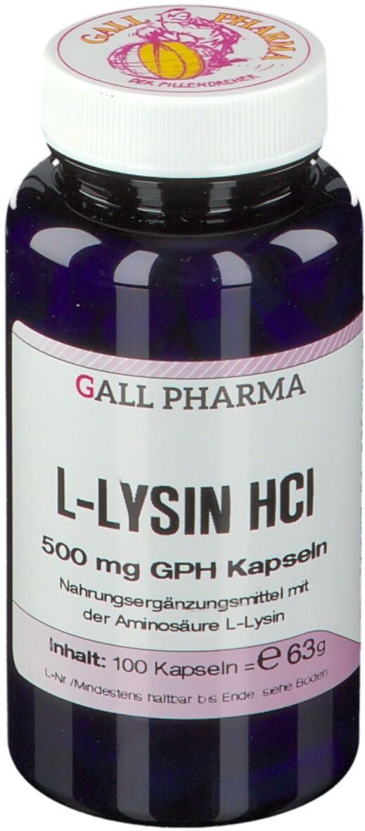 Gall Pharma L-Lysin HCl 500 mg GPH Kapseln