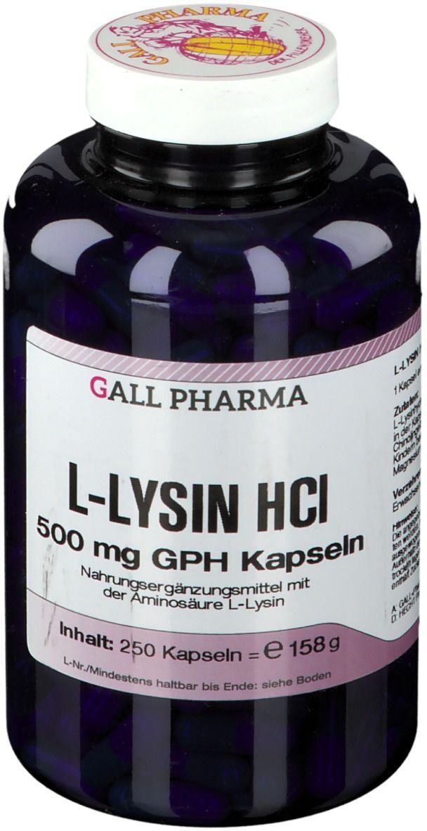 Gall Pharma L-Lysin HCl 500 mg GPH Kapseln