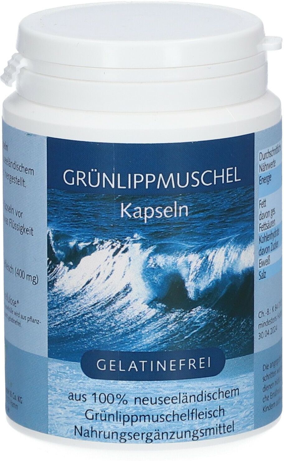 Weltecke Grünlippmuschel Kapseln