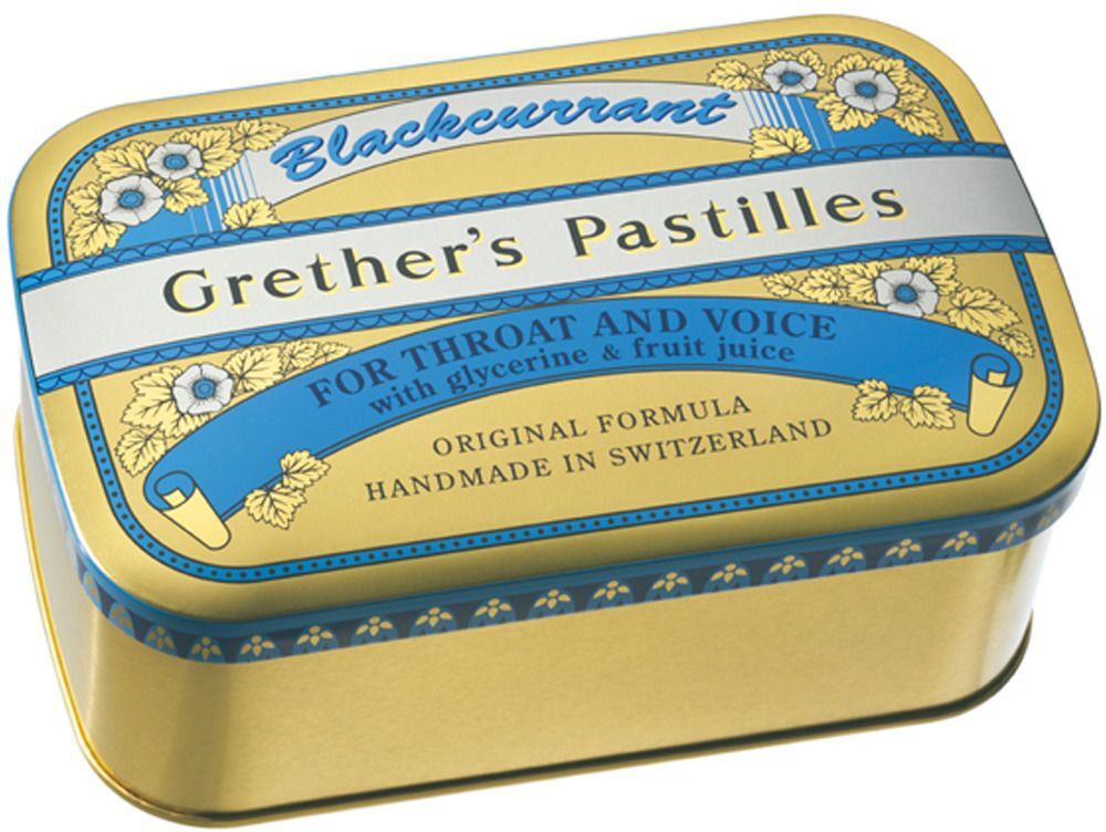 Grether’s Pastilles Grethers Blackcurrant Gold zuckerhaltige Pastillen