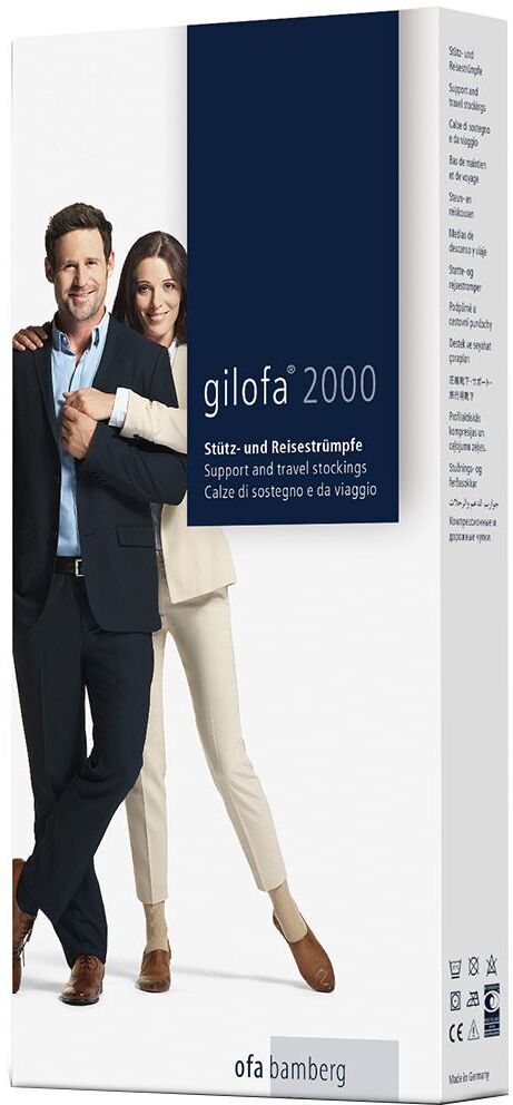 Gilofa® 2000 Kniestrümpfe Gr. 2 marine cotton