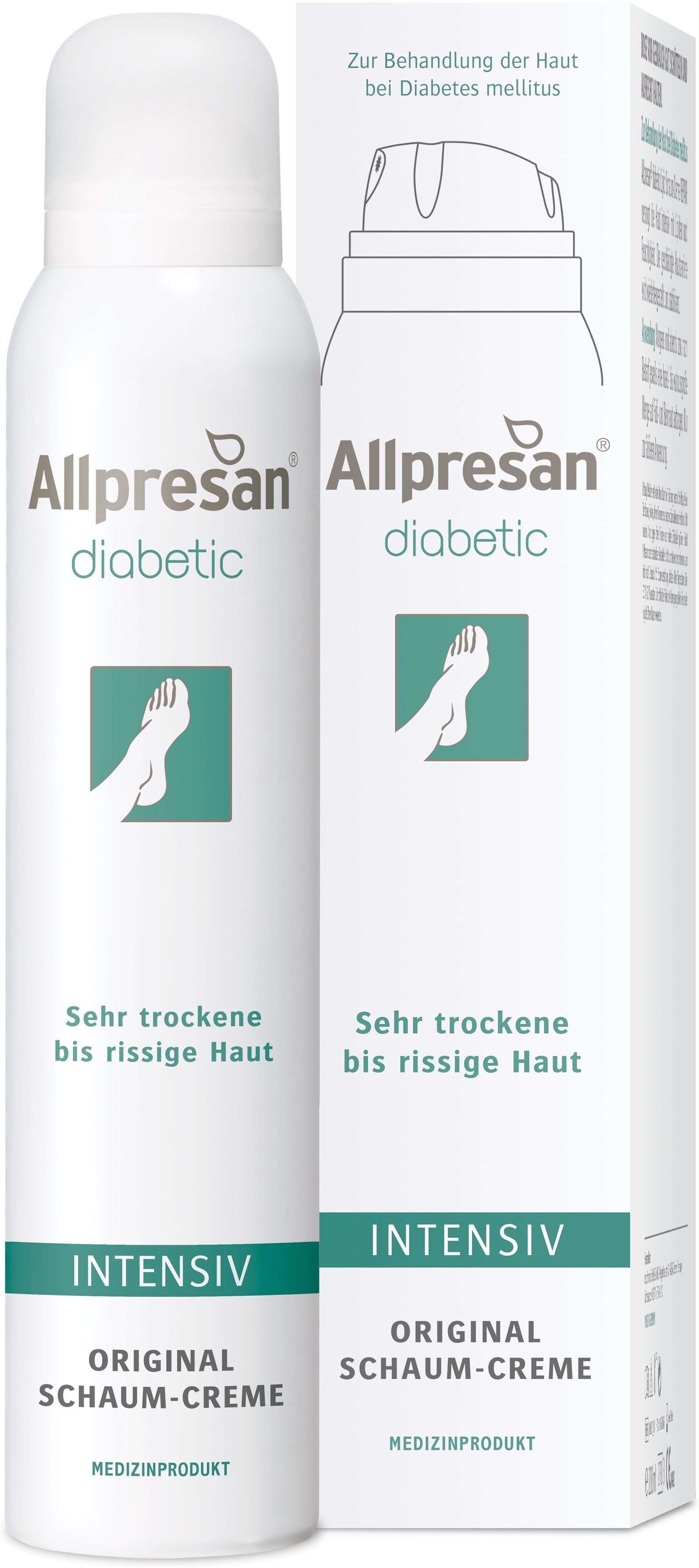 Allpresan® diabetic Original Schaum-Creme Intensiv Sehr trockene bis rissige Haut