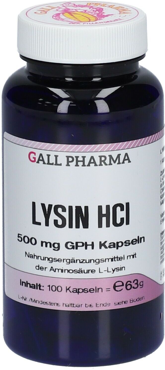 Gall Pharma Lysin HCl 500 mg GPH Kapseln