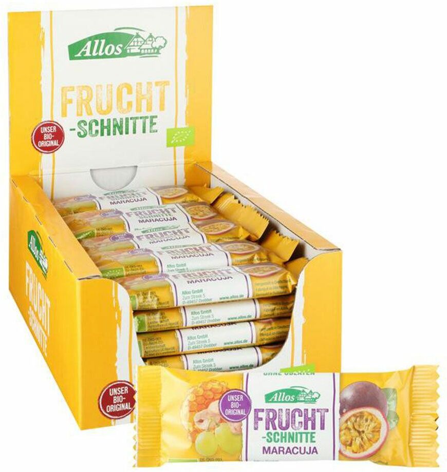 Allos GmbH Allos Bio Fruchtschnitte, Maracuja