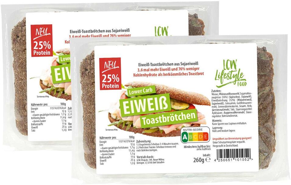 LCW Shop GmbH & Co. KG LCW Fertige Eiweiß Toastbrötchen