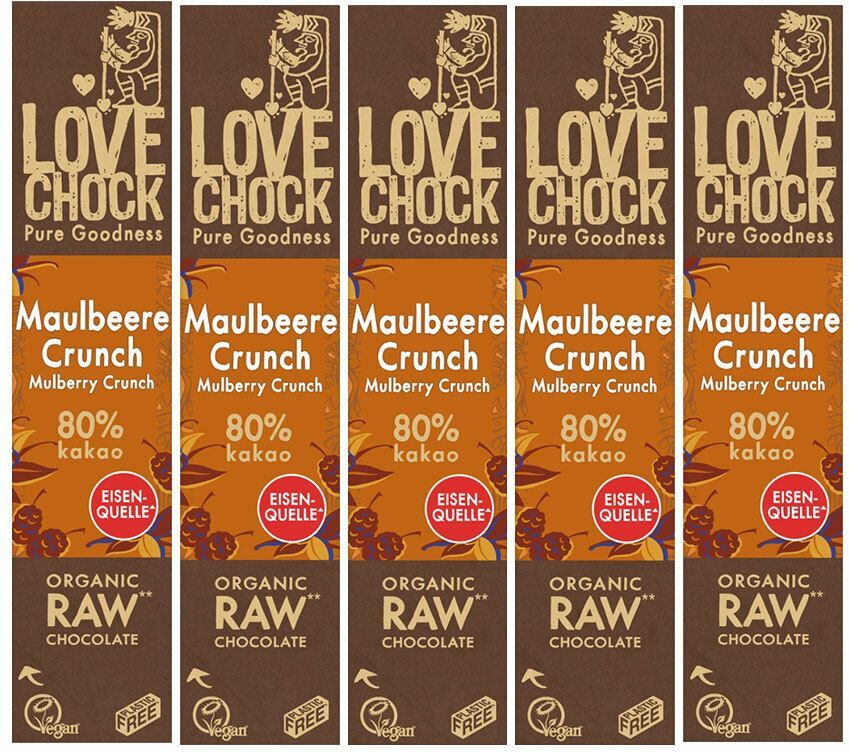 Lovechock Maulbeere Crunch 80% Kakao