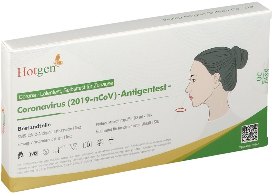 BEIJING HOTGEN BIOTECH CO.,Ltd Hotgen Covid-19-Antigen-Selbsttest 5 Stück