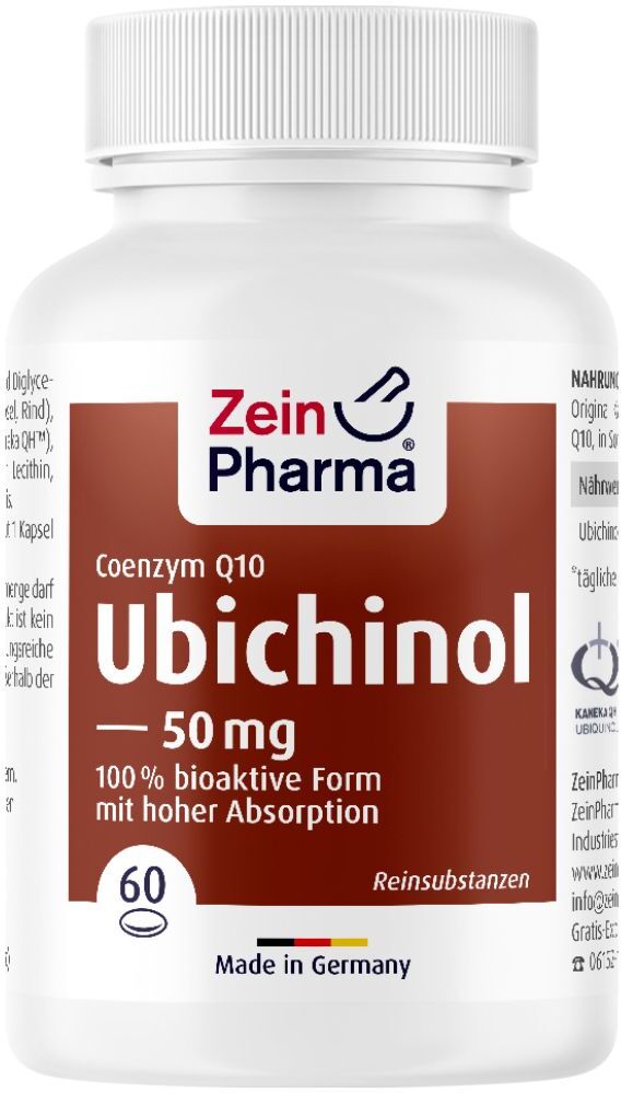 ZeinPharma Ubichinol Coenzym Q10 Kapseln 50 mg ZeinPharma