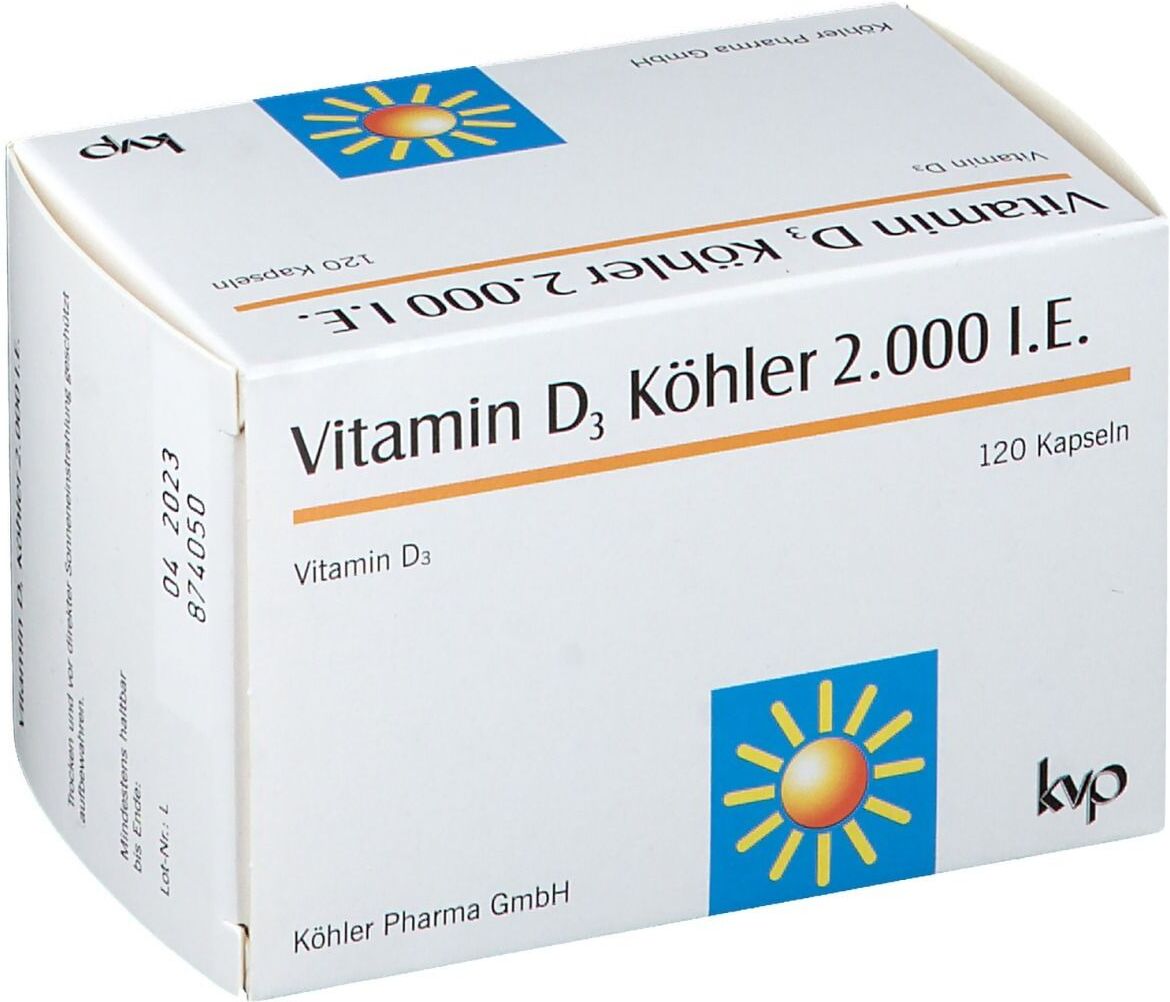 no brand Vitamin D3 Köhler 2000 IE Kapseln